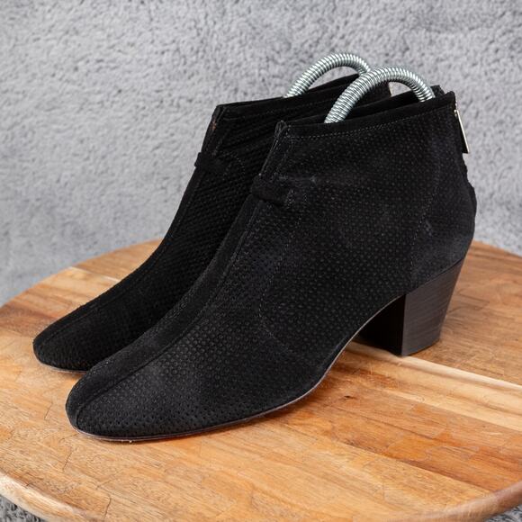 Aquatalia by Marvin K. 'Xcellent' Perforated Suede Bootie Womens Size 7 - Picture 3 of 6